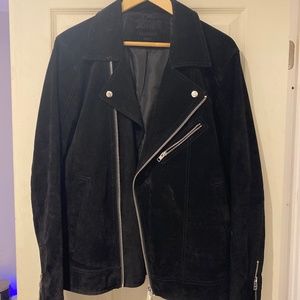 black suede jacket